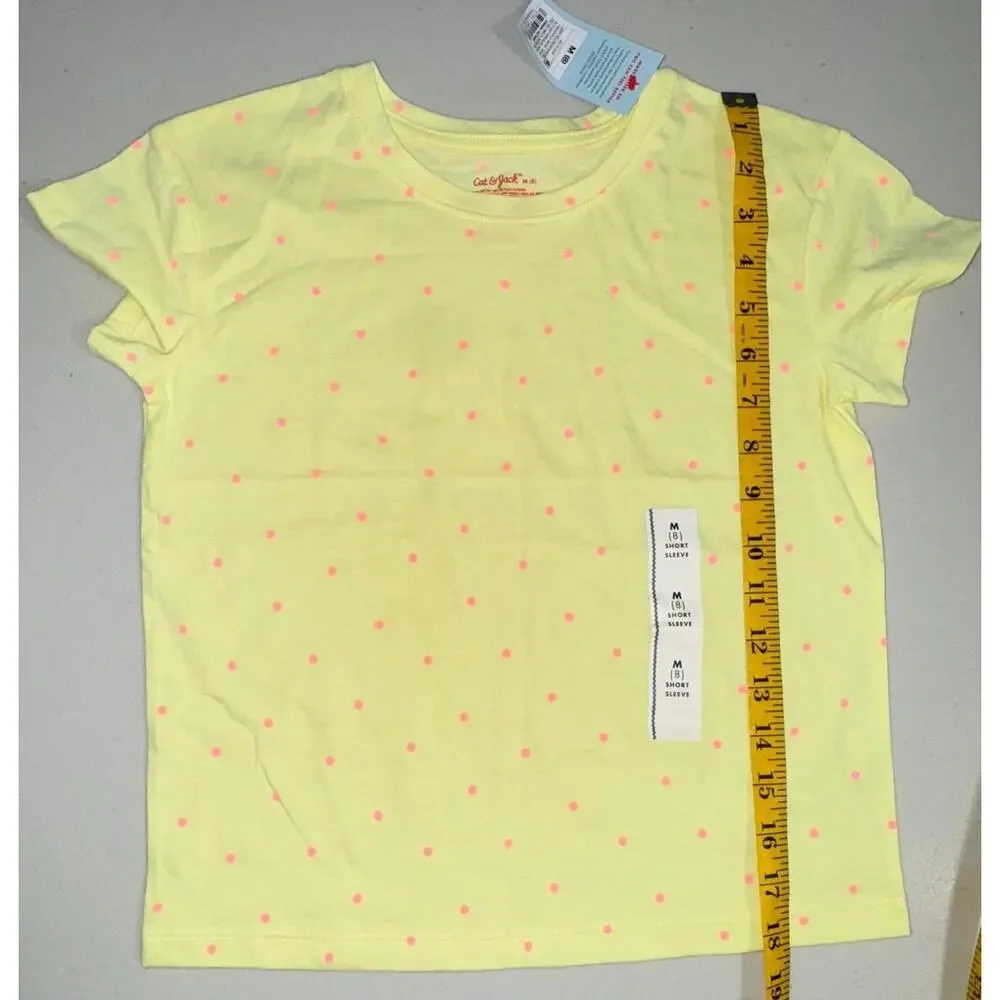 Lot of 4 Girl M‎ 7/8 Top Short Sleeve Casual Everday Variety Brands